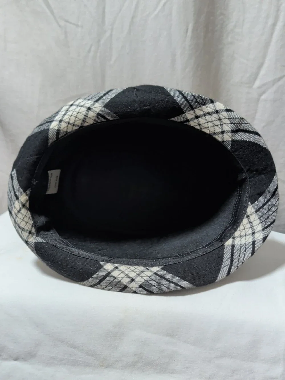 Black & White Plaid Fedora Hat  Casual Resort Shopping Cruise Day Wear